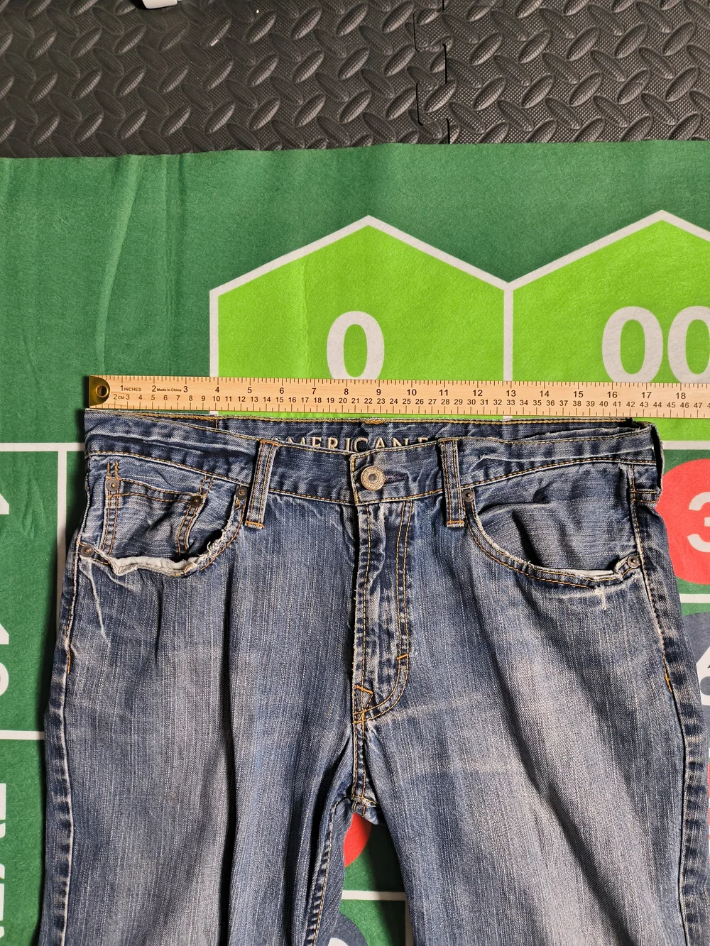 American Eagle Low Rise Boot Jeans 32x29 Blue Y2K Denim Tagged 32x32